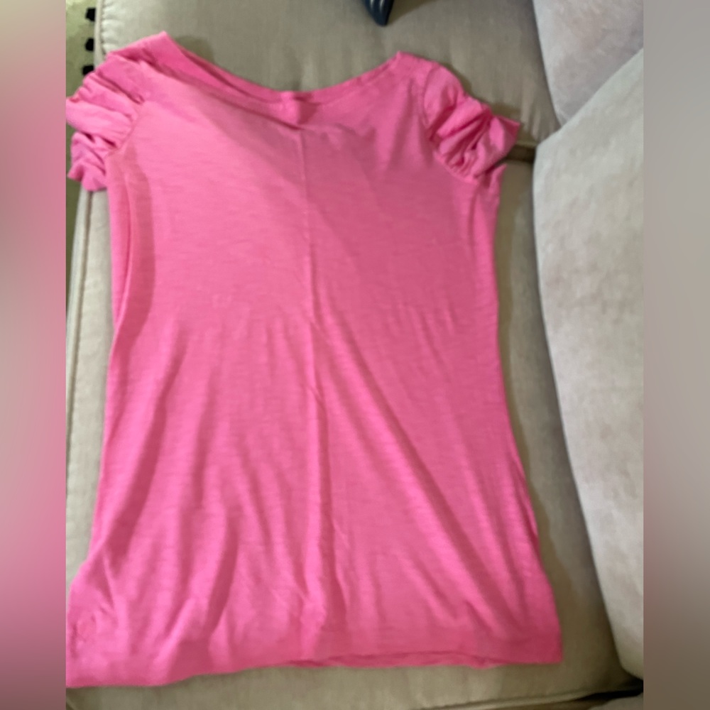 Lilly Pulitzer size L pink short sleeve shirt